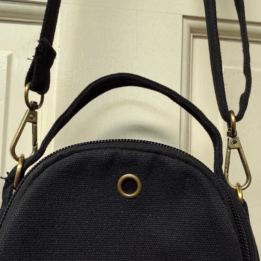 Embroidered Sequin Crossbody Bag 3 zip compartments tp handle vintage unique EUC - Picture 8 of 17